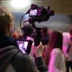 a person using a camera