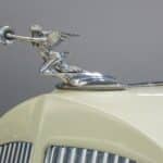 the hood ornament of a classic car