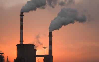 factory producing smokes