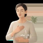 Illustration d’une personne en pause respiratoire pour apaiser le stress et relancer l’énergie. Une scène sobre et professionnelle qui évoque la récupération active au quotidien.